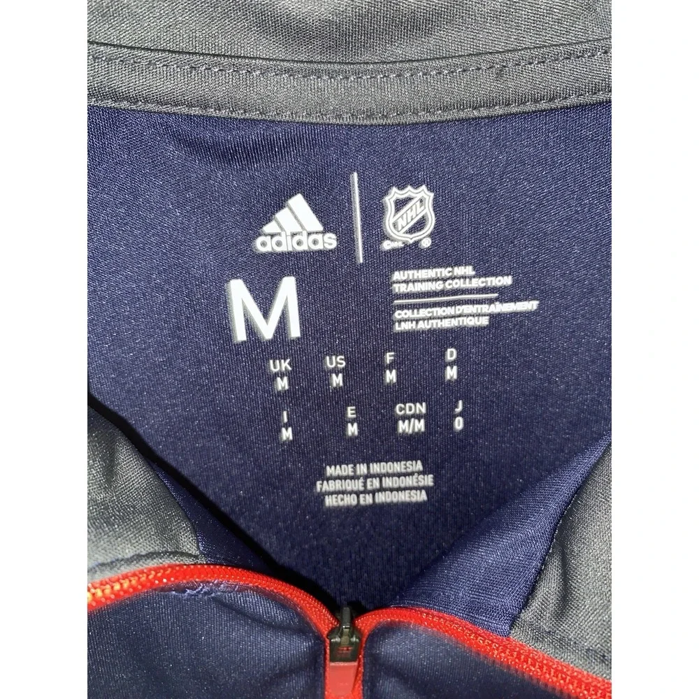 Columbus Blue Jackets Adidas‎ 1/4 Zip Pullover Mens Medium